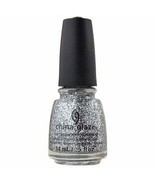 China Glaze Nail Polish Glitter Bling - 1423 Silver Of Sorts - 0.5 fl oz... - $12.86