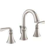 Moen Wetherly Spot Resist Brushed Nickel Two-Handle Widespread, Ws84855Srn - £113.56 GBP