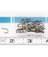 8# 100 Pieces YIDOU Fish Fishing Hooks Flat End Sharpened Black Carbon w... - $73.13 MXN
