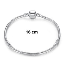 Hot Sale Fashion Silver color Snake Chain European Charm Bead Fit Original Brace - £13.26 GBP