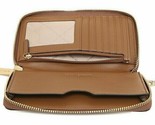 Michael Kors Jet Set Travel Phone Case Wallet Wristlet Brown Leather Lug... - $78.20