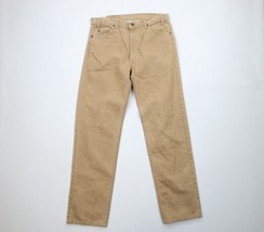 NOS Vtg 80s Levis 509 Orange Tab Mens 36x34 Straight Leg Denim Jeans Beige USA - £109.96 GBP