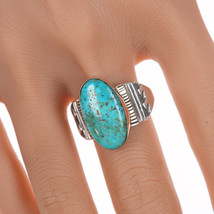 sz12 Alvin Monte Navajo 14k/Sterling turquoise ring - £388.34 GBP