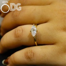 3.00 CT East West Marquise Cut Moissanite Solitaire Engagement Ring – 92... - $4,086.84 MXN