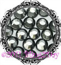 1440 of 3MM - Black Diamond - Grey - Rhinestones Iron on Hot Fix 10 gros... - £4.71 GBP