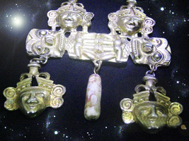 HURRICAN SPECIAL FREE W $120 AZTEC NECKLACE MIGHTY TEMPLES OF POWER OOAK MAGICK  image 2