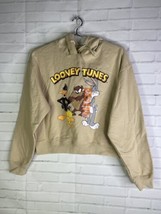 Looney Tunes Bugs Taz Daffy Long Sleeve Cropped Hoodie Top Womens Junior... - £13.61 GBP