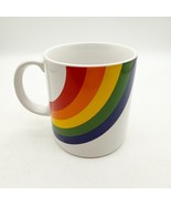 Rainbow Mug FTD Vtg 1980s Ceramic Coffee Tea Mug Pride Made in Korea - $27.66 CAD