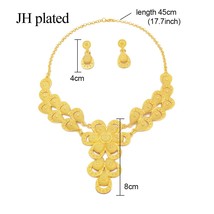 Jewellery set dubai African bridal gifts Wedding Ornament sun shape jewelry sets - £20.47 GBP