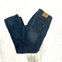 Lucky Brand 221 Original Straight Stretch Blue Denim Jeans Mens Sz actua... - £21.63 GBP