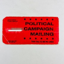 United States Postal Service USPS Political Campaign Mailing Red Tag - $19.79