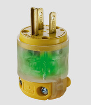 Leviton Yellow Vinyl 3 Prong Straight Blade Plug 15 Amp 125 Volt 515PV-LIT - $32.99