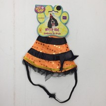 Rubies Pet Shop Black Orange Witch Hat Sparkle Bling Small Lg Med Medium Large - £9.58 GBP