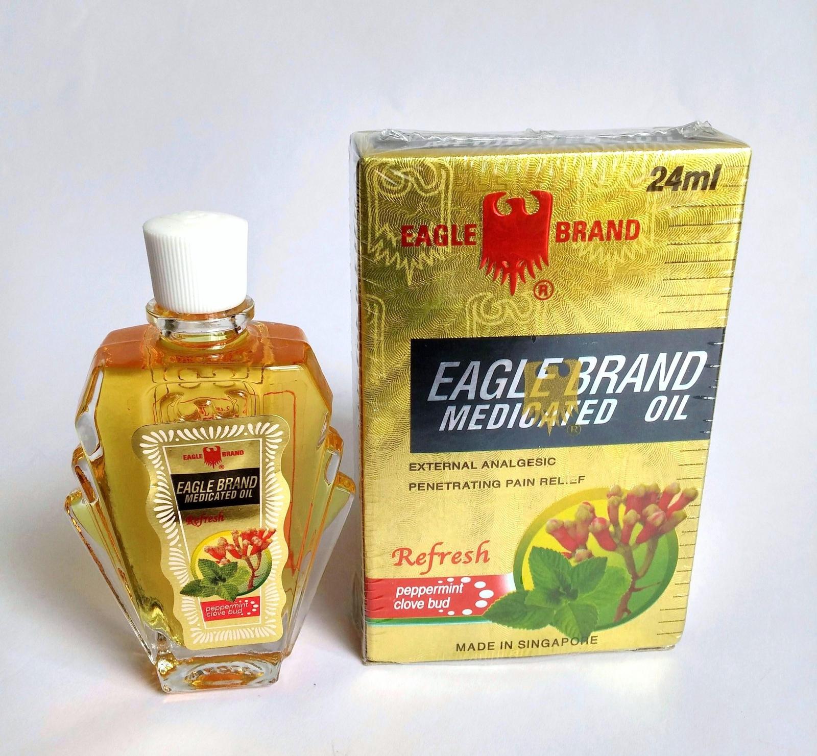 Eagle Brand Medicated Oil (Refresh-Peppermint Clove Bud) 24ml 鹰标德国风油精 (薄荷丁香味)