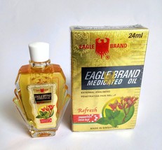 Eagle Brand Medicated Oil (Refresh-Peppermint Clove Bud) 24ml 鹰标德国风油精 (薄... - $7.69