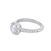 Womens Ring .925 Sterling Silver 6mm CZ 3/4ct AAA Grade Cubic Zirconia - $24.51