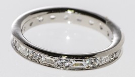 Sterling Silver Band CZ Ring 4mm Cubic Zirconia AAA Grade CZ Stones - $16.65