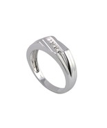 925 Sterling Silver Mens .04ct Diamond Ring Size 11 - High Polish - £59.93 GBP
