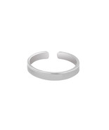 Sterling Silver Adjustable 2.5 mm Plain Flat Band Toe Ring - £6.91 GBP
