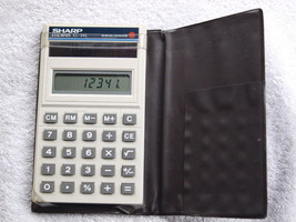 VINTAGE SHARP ESTIMATE EL-345 Solar Cell Calculator - £9.10 GBP