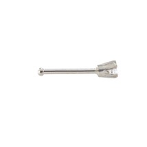 14k White Gold .02 ct Genuine Diamond Nose Stud 20g Nose Pin - £27.48 GBP