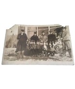 Hunting Men w Wild Hare Catch RPPC Antique Rabbit Photo— 1910s Post Card - $1.98