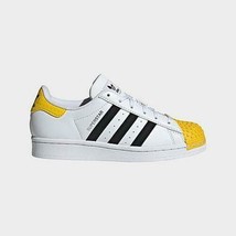 Adidas Big Kids&#39; Superstar LEGO Casual Shoes in White Leather H03958 - $64.00