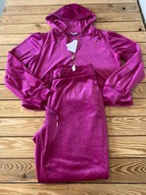 Magaschoni NWT $88 Women’s Velvet Sweat Suit Size M Fuchsia Ac - $47.42