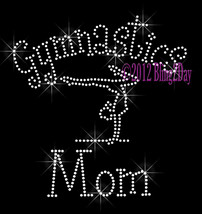 Gymnastics Mom - C - Iron on Rhinestone Transfer Bling Hot Fix Sports Sc... - $8.99