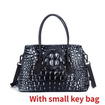 Genuine Leather Women&#39;s Shoulder Bag Vintage Crocodile Bags For Women New Luxury - £112.77 GBP