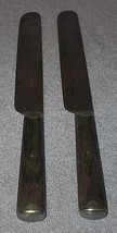 Two Wood Handle Hibbard and Spencer Flatware Knifes Civil War Era - £12.73 GBP