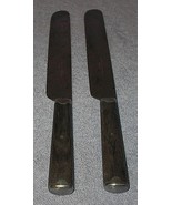 Two Wood Handle Hibbard and Spencer Flatware Knifes Civil War Era - $15.95