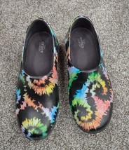 Crocs Clogs Women 8 Tie Dye Rainbow Neria Pro II Slip Resistant Non Marking Shoe - $24.99