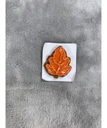 Resin Maple Leaf Autumn Colors Small Brooch - £6.29 GBP