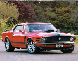 1970 Ford Mustang Boss 302 Calendar Page Photo - £2.74 GBP