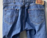 Levis 501 Button Fly Denim Jeans Mens 38 x 32 Medium Wash Red Tab Straig... - $25.69