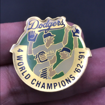 Vintage 1992 Unocal 4 World Championships LA Dodgers Pin #1 - £6.04 GBP