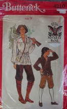 Vintage Costume (Used) Pattern 4210 Child size 7 Frontier Colonial Boy - £7.92 GBP