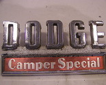 1969 70 71 DODGE TRUCK CAMPER SPECIAL EMBLEM OEM #2833662 POWER WAGON - £90.12 GBP
