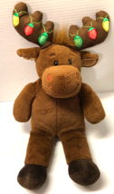 Build A Bear Hal the Moose Christmas Plush 20&quot; “Light Up” Antlers Plush ... - £15.86 GBP