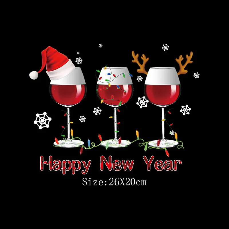 Happy New Year   On Clothing DIY Family T-Shirt Hoodie Thermal Sticker  On Trans - £62.14 GBP