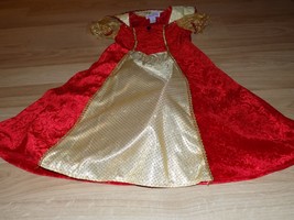 Size Small 6 Princess Paradise Red Gold Velvet Velour Royal Queen Costum... - $32.00