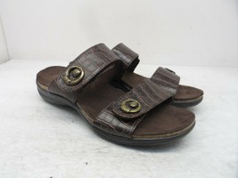 Easy Street Women&#39;s Dory Slide Casual Sandals 30-8136 Brown Size 6.5M - $17.80