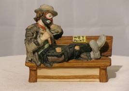 Emmett Kelly Jr Flambro Miniature Figurine Wet Paint - $11.88