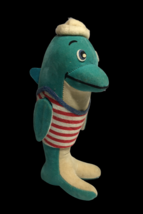 Dakin Dream Pets Dolphin Porpoise Sailor Vintage Plush Blue Stuffed Animal 7.5&quot; - £46.99 GBP