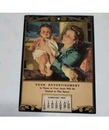 1948 Salesman Sample Calendar Mother&#39;s Holding Baby With Dog - €23,27 EUR