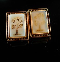 RARE Victorian Tree of Life Cufflinks Antique haunted Sleeve Accessory button cu - £179.85 GBP