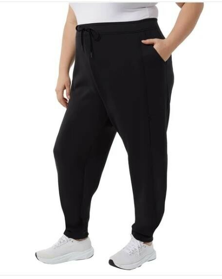 32 Degrees Womens Jogger Black Pants Active Pockets Stretch Comfortable Soft Item image 7