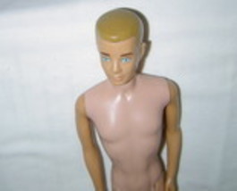 Vintage Ken doll, blond crew cut, blue eyed, By Mattel 1960  - $19.95