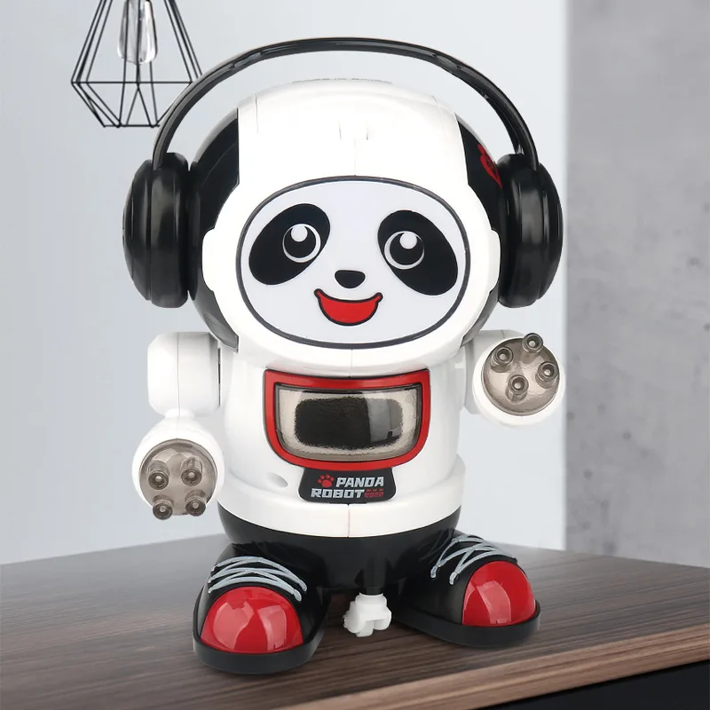 Cute Dancing Panda Robot Electronic Pet Cartoon Animal Doll with Lights Music - £22.64 GBP